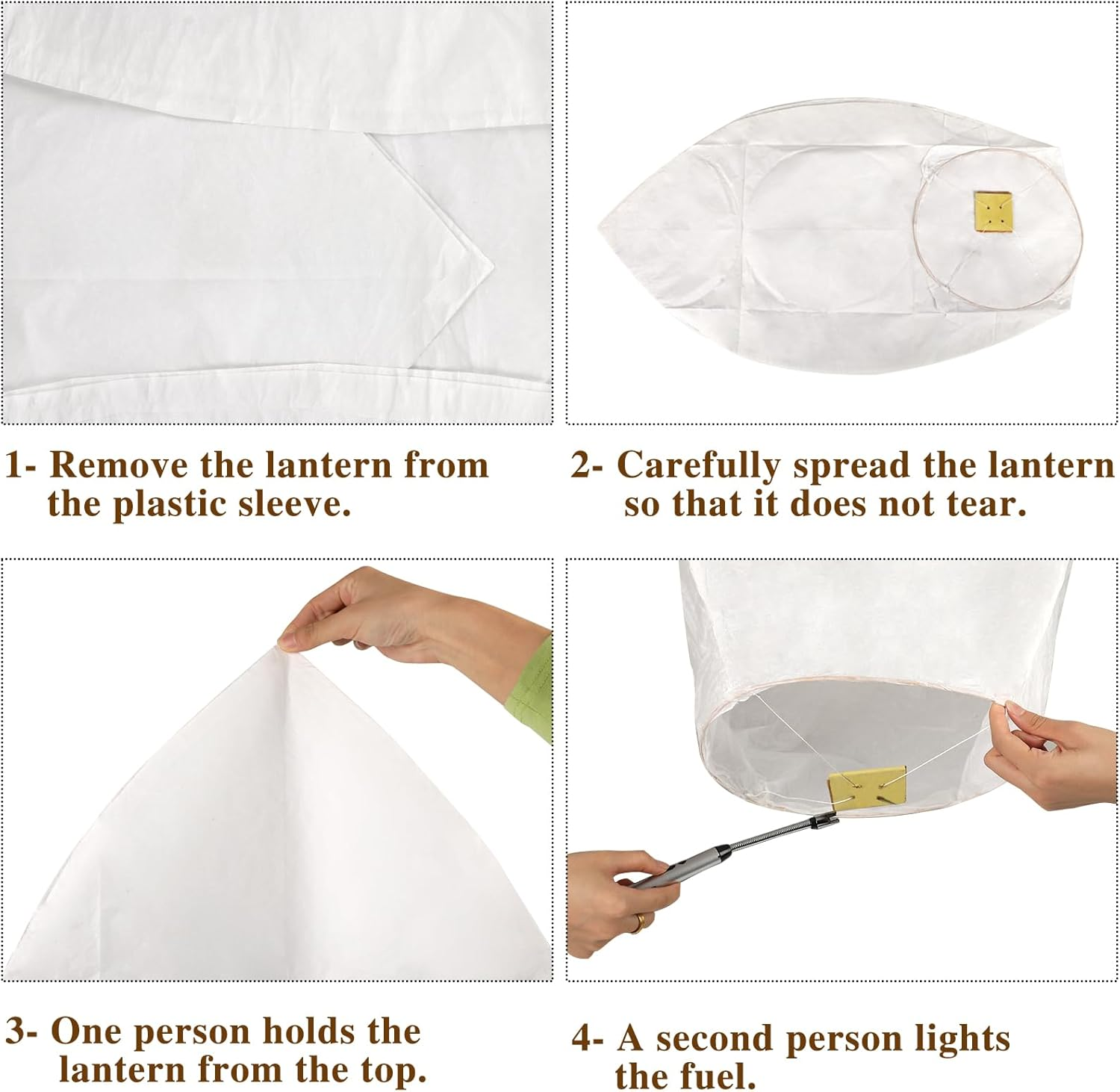 Wholesale Biodegradable Sky Lanterns - Eco-Friendly Wish Lanterns for Wedding & Festival