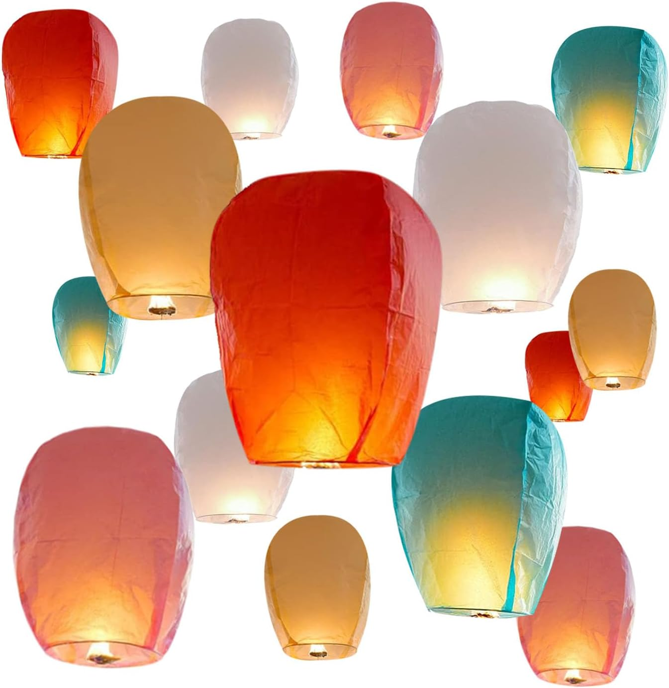 Wholesale Biodegradable Sky Lanterns - Eco-Friendly Wish Lanterns for Wedding & Festival