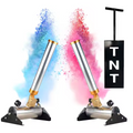 Wholesale silver Gender Reveal Confetti & Powder Launcher - Refillable Biodegradable TNT Cannon for Wedding & Gender Reveal Party