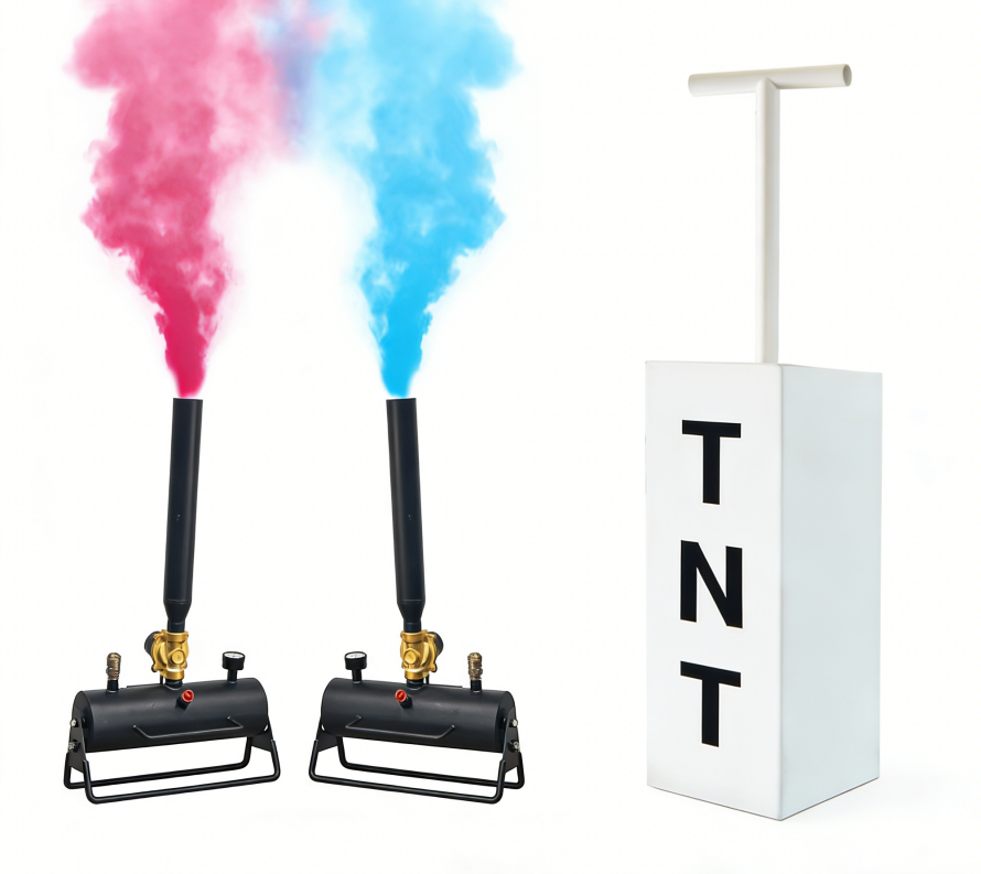 TNT Gender Reveal Cannon - Refillable Powder & Confetti Launcher for Instagram-Worthy Reveal Moments